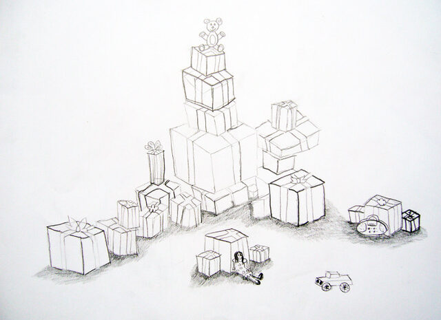  PILES OF PRESENTS